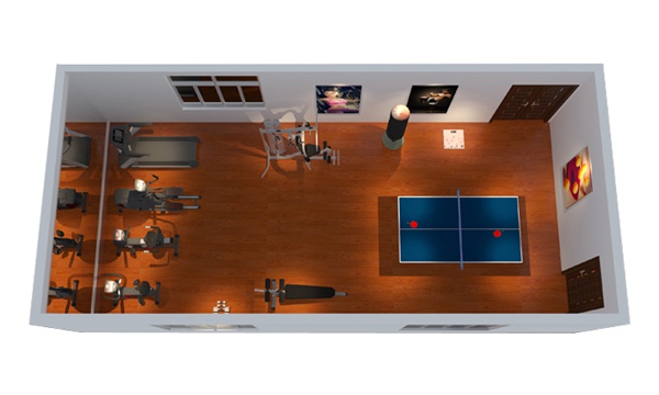 150平方健身房配置方案-广西壹号娱乐体育健身器材有限公司