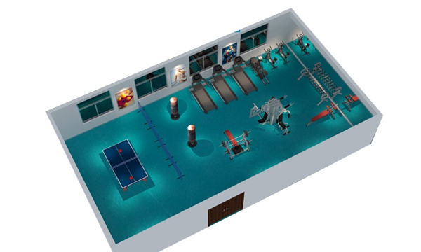 150平方健身房配置方案-广西壹号娱乐体育健身器材有限公司 150平方健身房配置方案-广西壹号娱乐体育健身器材有限公司