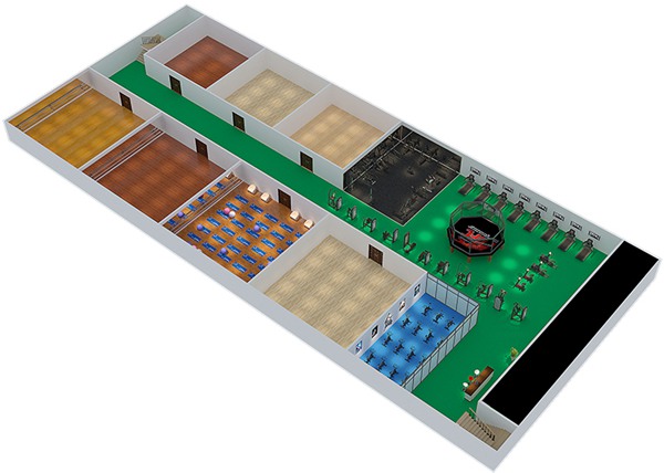 1800平方健身房配置方案-广西壹号娱乐体育健身器材有限公司 1800平方健身房配置方案-广西壹号娱乐体育健身器材有限公司