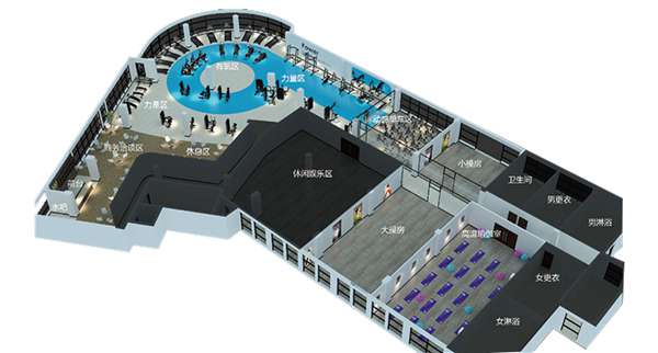 1500平方健身房配置方案-广西壹号娱乐体育健身器材有限公司